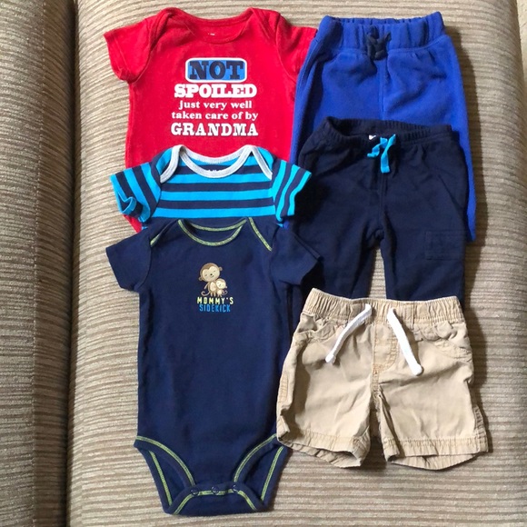 Other - Vintage Multi Brand Phrase and Stripe 6 Piece Bundle